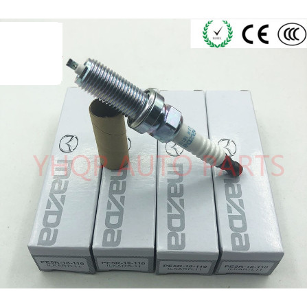 4pcs ใหม่ Iridium Spark Plug สําหรับ MAZDA 2 6 CX-3 CX-5 MX-5 PE5R-18-110 เดิม