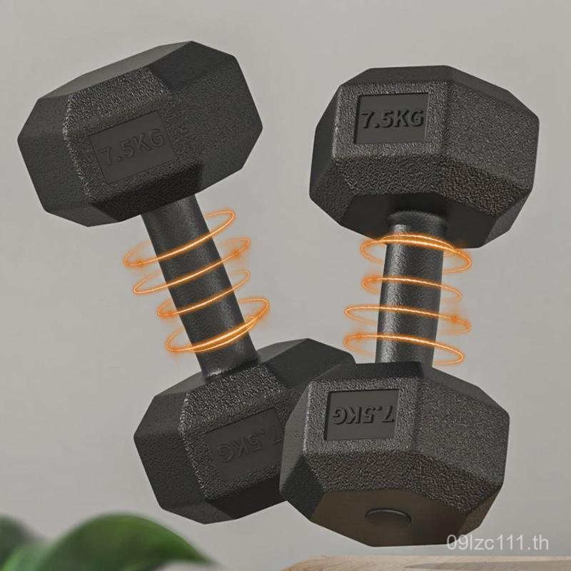 ใหม่Hexagonal fxed dumbbells sufficient weigHti 5kbg10kg20k g V4SL