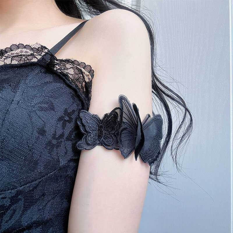 Lolita LolitaLolita girly2k丝Hieqianggg装饰直播cos配饰可调节 สาวร้อน y2k ลูกไม้ผีเสื้อ qiangtang968925.ของฉัน2