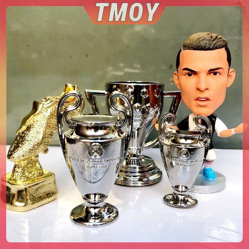 TMOY Uefa Champions League Trophy เครื่องประดับลูกฟุตบอล Uefa Europa League Match รางวัลมินิถ้วยรางว