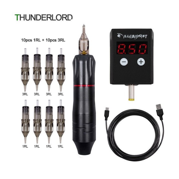 All-in-One ชุดสักเครื่อง Hui Tattoo ปากกา All-in-One ปากกาชุดเต็มสไตล์ใหม่ Dan Tattoo Tattoo RL5Z