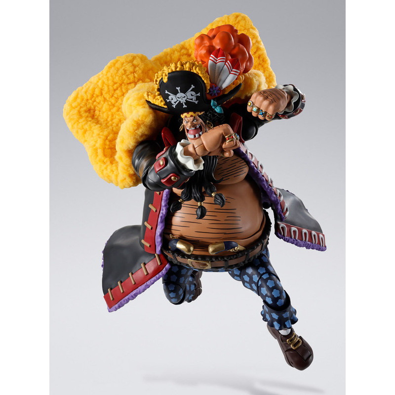 Bandai SHF One Piece One Piece Blackbeard Marshall D Tiki Four Emperors ผลิตภัณฑ์สําเร็จรูปที่สามารถ