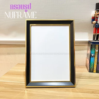 กรอบรูปหรูโรสโกล เงิน ดำทอง ขอบ 1 นิ้ว 4x6 5x7 6x8 A5 7x9 8x10 8x12 9x12 A4 10x12 ตั็งโต๊ะ แขวนผนัง
