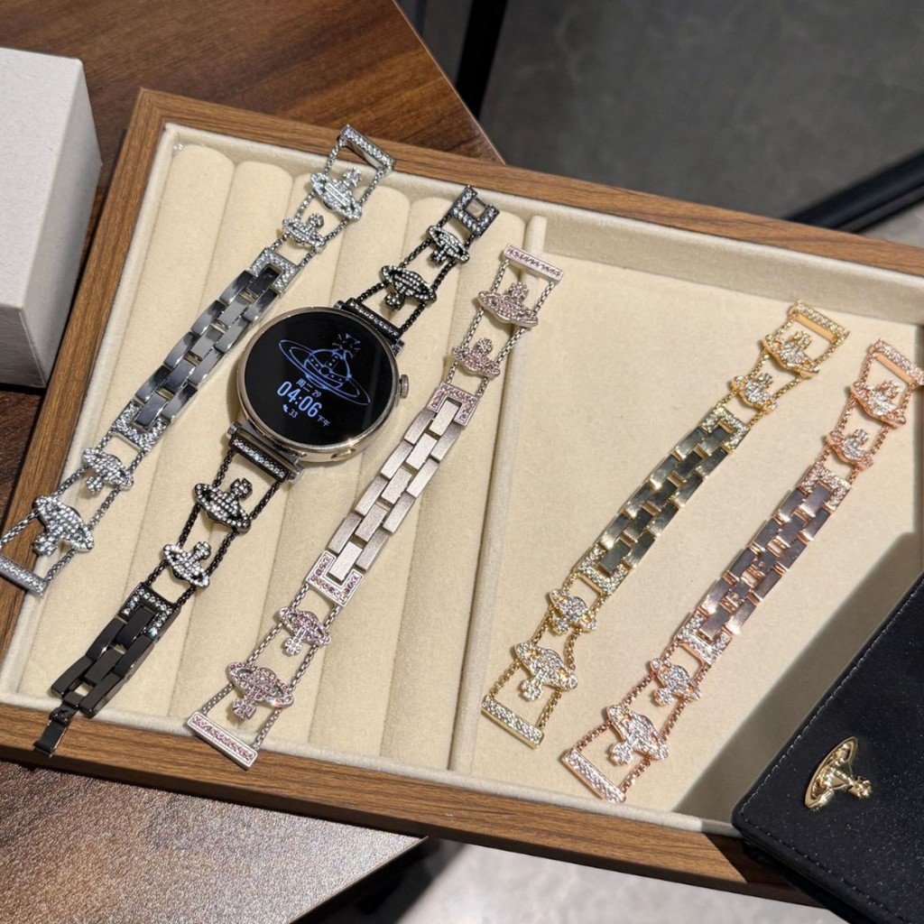 สายนาฬิกาอัจฉริยะ west Saturn Queen สายโลหะเหมาะสําหรับ HUAWEI Watch watch41mm18 _ 20 _ 22mm