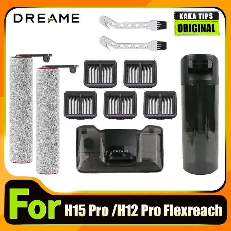 อุปกรณ์เสริมสําหรับ Dreame H12 Pro Flexreach /H15 Pro ทําความสะอาดถังน้ําแปรง Roller HEPA ผู้ถือกรอง