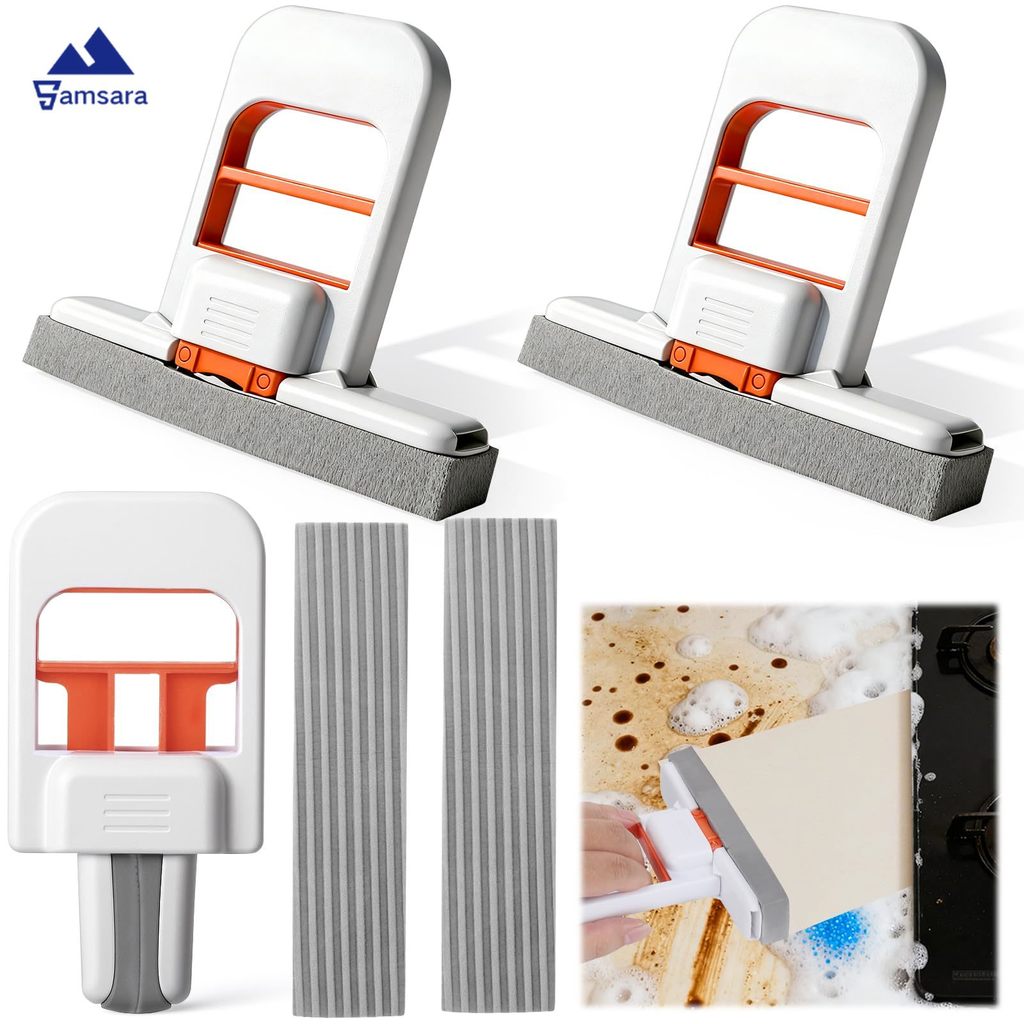 1/3/5 ชิ้น Mini Handheld Mop ฟองน้ําพับได้ Mop - เครื่องมือทําความสะอาดการดูดซึมน้ําอย่างรวดเร็วสําหรับหน้าจอกระจกรถบ้านใช้งานง่ายในพื้นที่แน่น