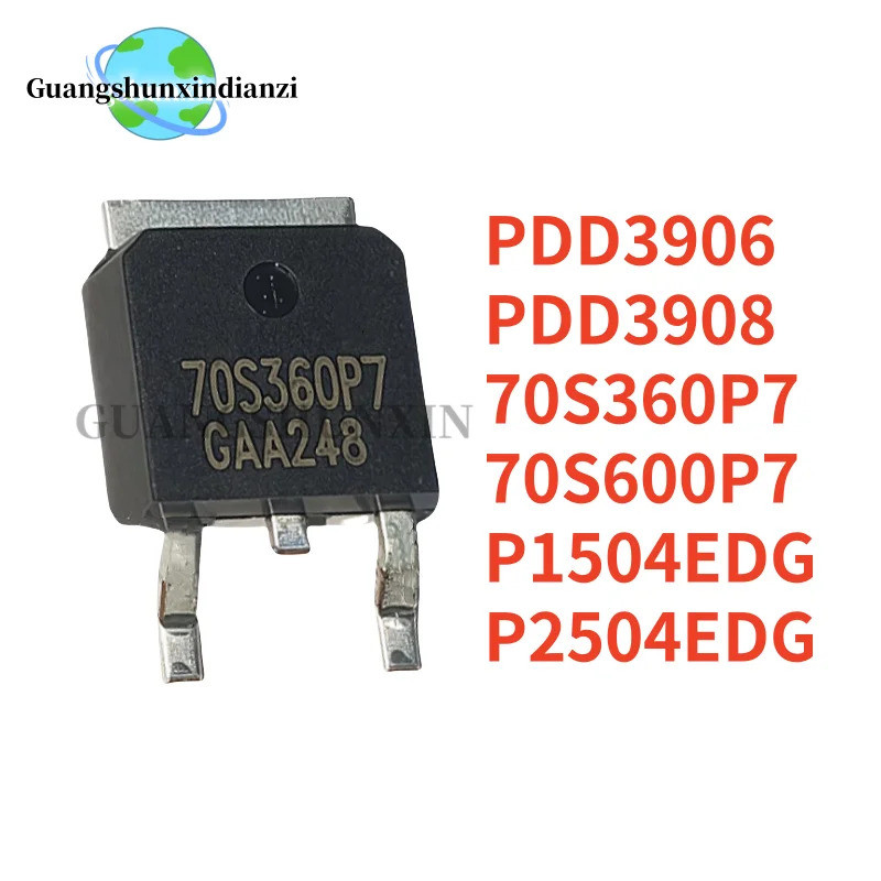 5PCS 70S600P7 IPD70R600P7S 70S360P7 IPD70R360P7 IPD70R360P7S PDD3906 PDD3908 DD3906 DD3908 P150P4G ท