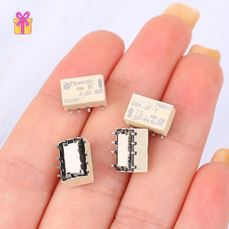 [INTH] รีเลย์อเนกประสงค์รีเลย์สัญญาณ SMD G6K-2F-Y สัญญาณรีเลย์ 8PIN สําหรับรีเลย์สัญญาณ DC 3V 5V 12V