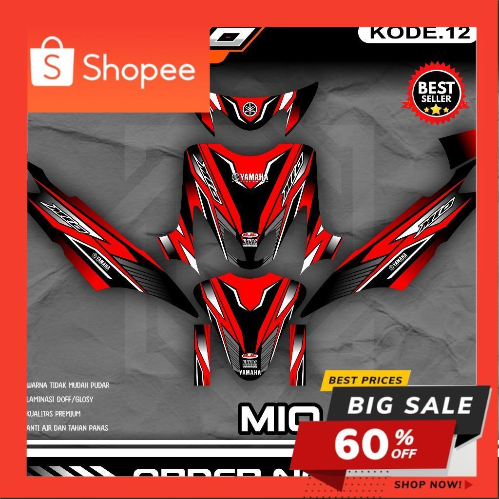 MIO Smile Full Body Decal Sticker - MIO Smile Graphic Design Decal Variation Sticker KPL.12