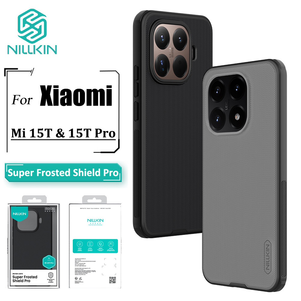 เคส Nillkin สําหรับ Xiaomi 15T Pro 15T เคสโทรศัพท์ Super Frosted Shield Pro ป้องกันลายนิ้วมือกันกระแ