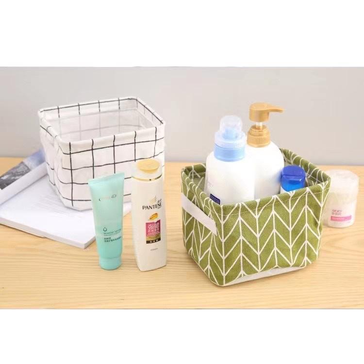 กล่องผ้าเก็บของ ตะกร้าพับได้ ตะกร้าผ้า ใส่ของ ที่ใส่เครื่องเขียน กล่องผ้าอเนกประสงค์ - รูปที่ 6