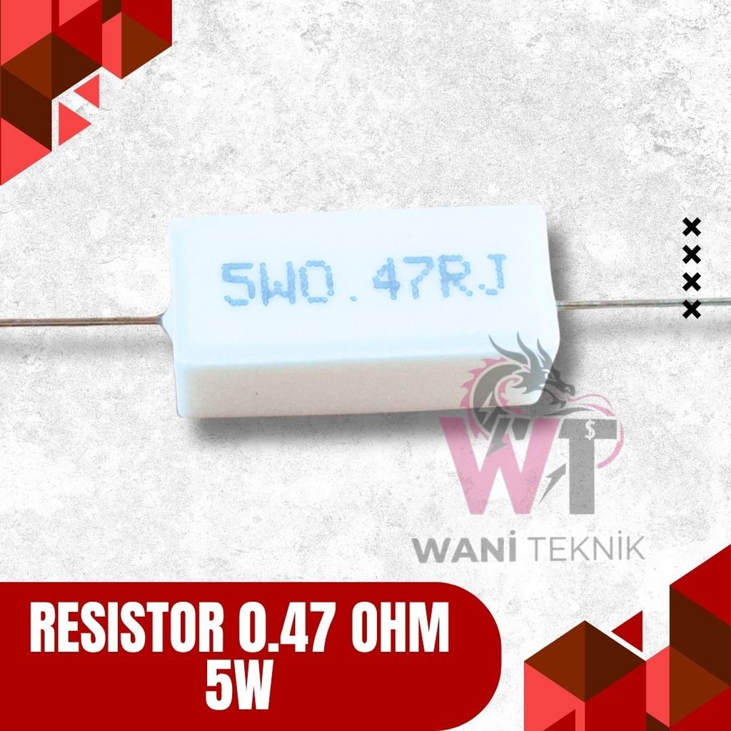 ตัวต้านทาน 0.47 Ohm 5W – คุณภาพสูงสําหรับวงจรอิเล็กทรอนิกส์