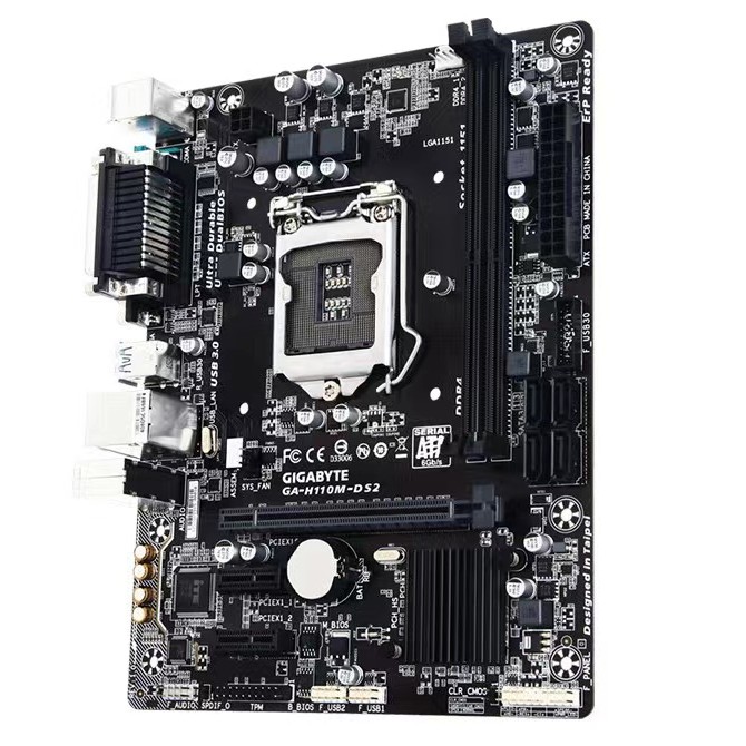 Gigabyte/Gigabyte H110M-DS2 เมนบอร์ด H110 บอร์ดขนาดเล็กแบบบูรณาการรองรับ 1151