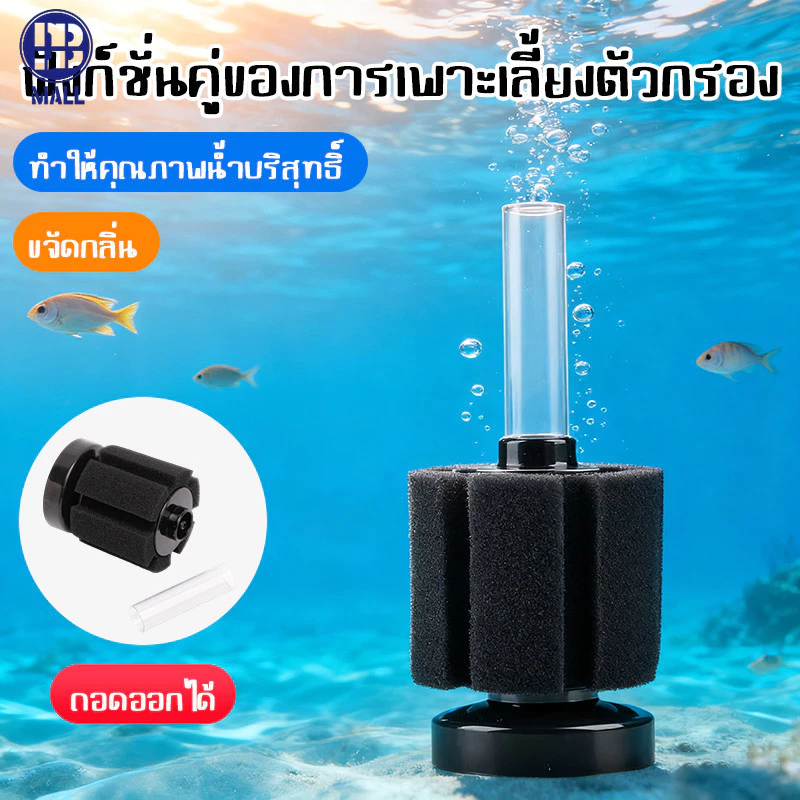 🐠 【ส่งด่วน1วัน】กรองชีวภาพ ฟองน้ำกรองละเอียด น้ำใส ปลาแข็งแรง 💧
