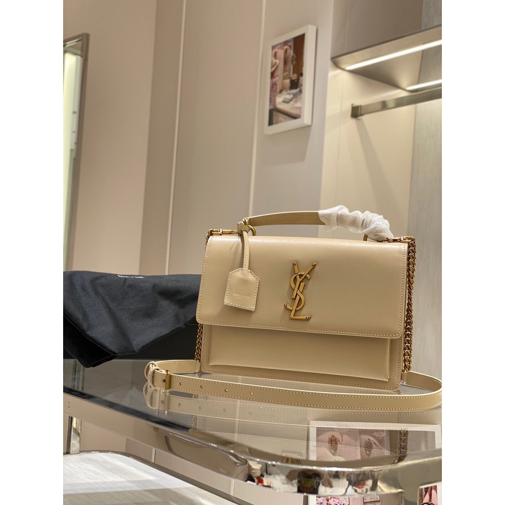 Saint Laurent Ladies SUNSET Flap Chain Diagonal Bag442906 พี6N8