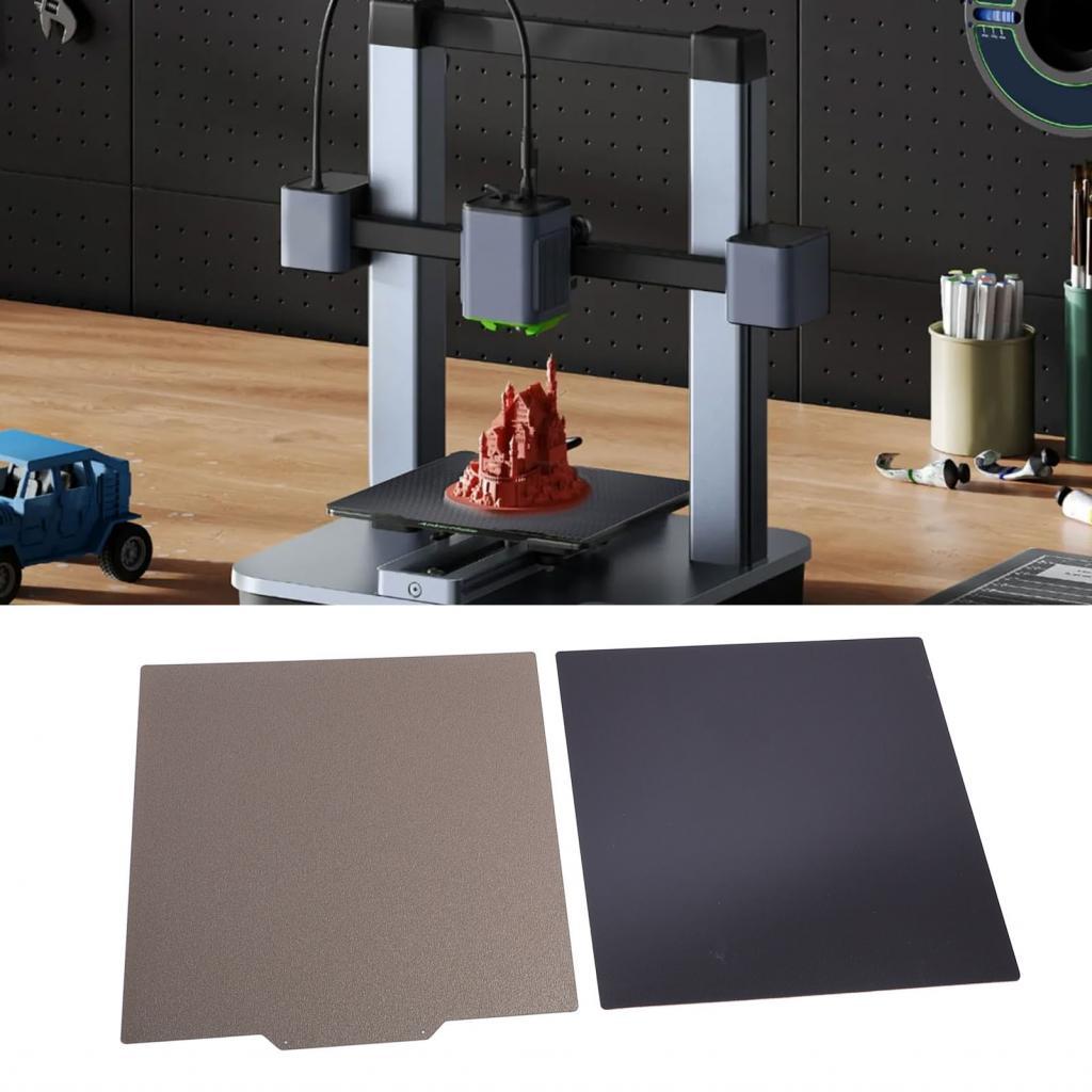 3D เครื่องพิมพ์เตียงแพลตฟอร์ม 250x250 มม.พื้นผิว PEI ได้อย่างราบรื่น PET คาร์บอนไฟเบอร์สร้างบอร์ดสวม