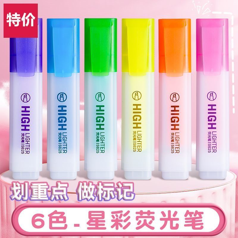 Highlighter หนาหัวขนาดใหญ่ความจุนักเรียน MARKER Key Point สี Highlight Marker Candy สีคู่มือปากกาสี 