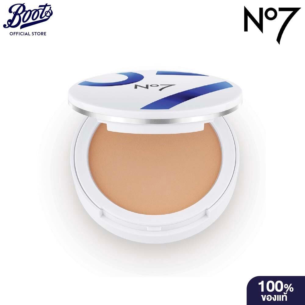 No7 Lift&Luminate Triple Action Pressed Powder Foundation #Natural Beige 9 G. นัมเบอร์เซเว่น แป้งผสมกันแดด