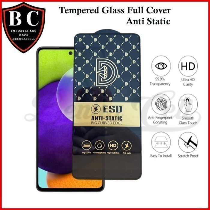 TEMPERED GLASS FULL ANTI STATIC INFINIX NOTE 12 2023 NOTE 12 VIP NFC - BC88