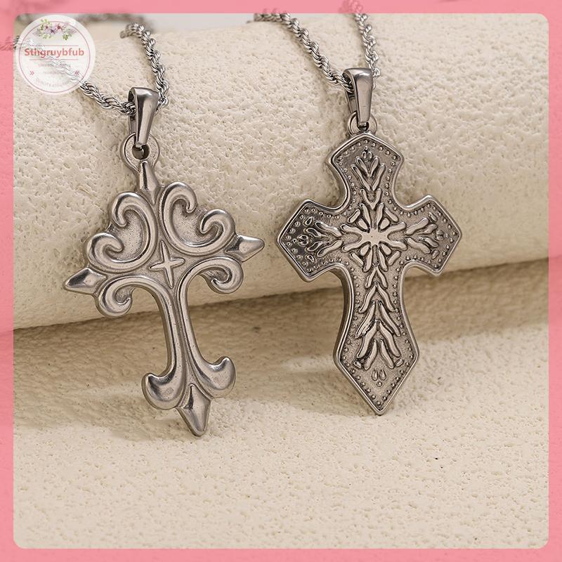 STHB Vintage Cross จี้สร้อยคอสร้อยคอผู้หญิง Punk Chokers คอเครื่องประดับ Boho VN