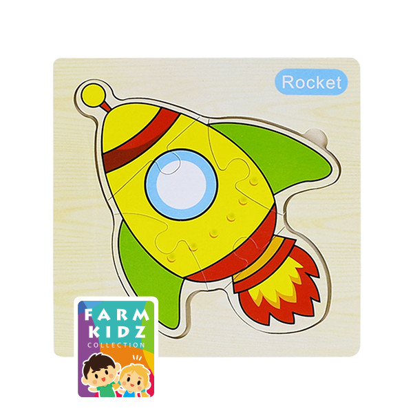 (Tech Inspire) : FK3-Wooden Puzzle B Rocket