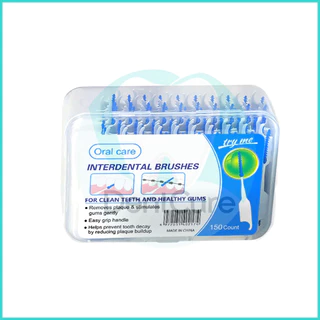 ชุดทันตกรรมพรีเมียม แปรงซิลิโคนนิ่ม ไหมขัดฟันเทคซ์ แปรงซอกฟัน 150 ชิ้น Dental Floss Interdental Silicone Brush
