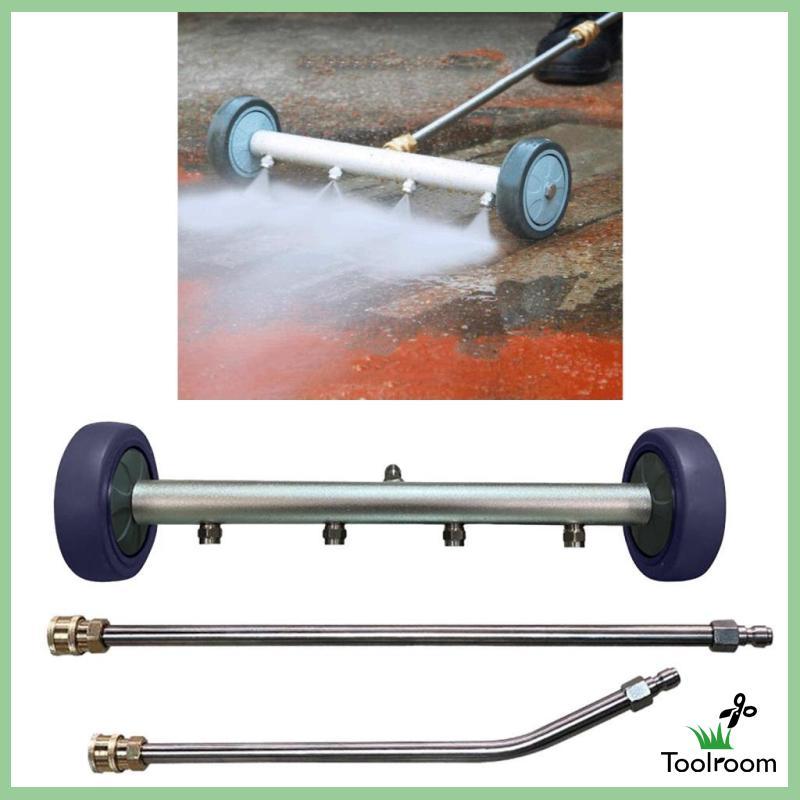 15inch Pressure Washer Undercarriage Cleaner Water Broom Car Washer with 2 Extension Wands