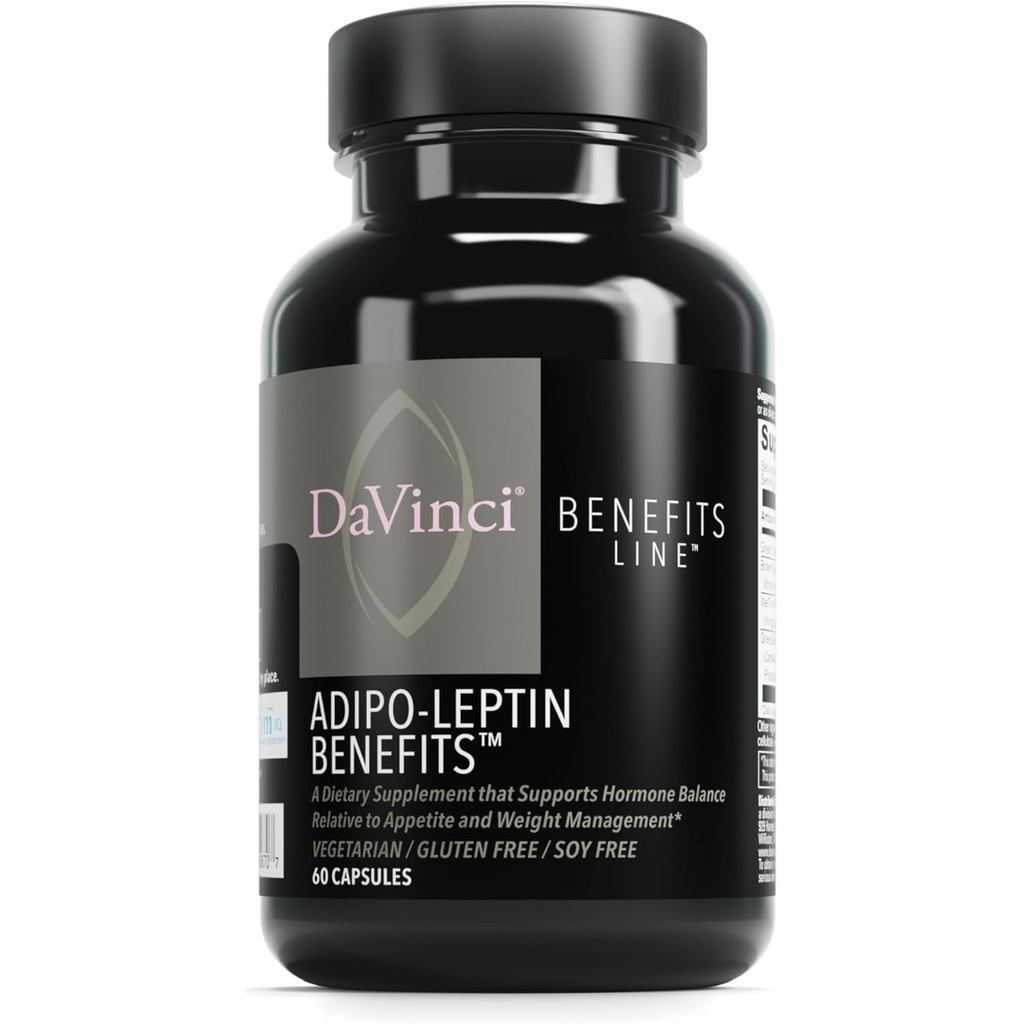 DAVINCI Labs ผลิตภัณฑ์เสริมอาหาร Adipo-Leptin - Hormone Balance Support & Metabolism Support with Gr