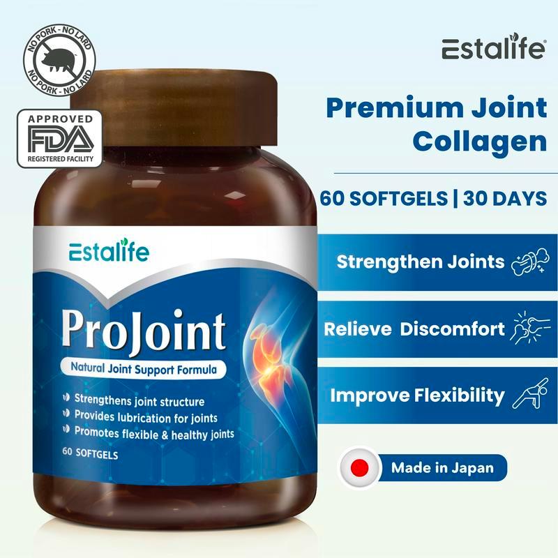 Estalife ProJoint 60s | คอลลาเจนข้อ Type II | มีประสิทธิภาพมากกว่ากลูโคซามีน + Chondroitin | No ปวดข