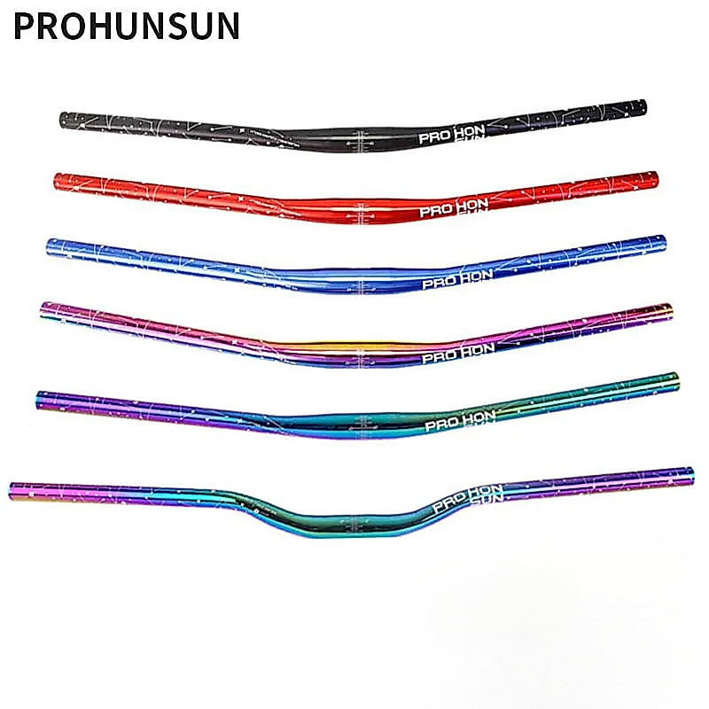 PRO HONSUN จักรยานเสือภูเขา Starry Sky ที่จับแสงอัลตร้า 720/780 มม. แฮนด์อลูมิเนียมชุบ