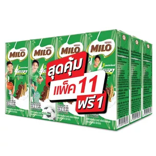 ไมโลนมยูเอชทีรสช็อกโกแลตมอลต์ 165มล. แพค 12 Milo UHT Milk Chocolate Malt 165ml. Pack 12 [หมายเลขบาร์โค้ด 8850125008236 ]