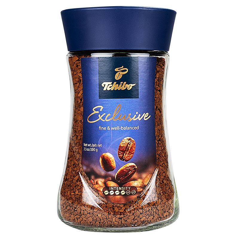 ทชิโบเอ็กซ์คลูซีฟกาแฟสำเร็จรูป 200กรัม Tchibo Exclusive Instant Coffee 200g. [หมายเลขบาร์โค้ด 4006067799815]