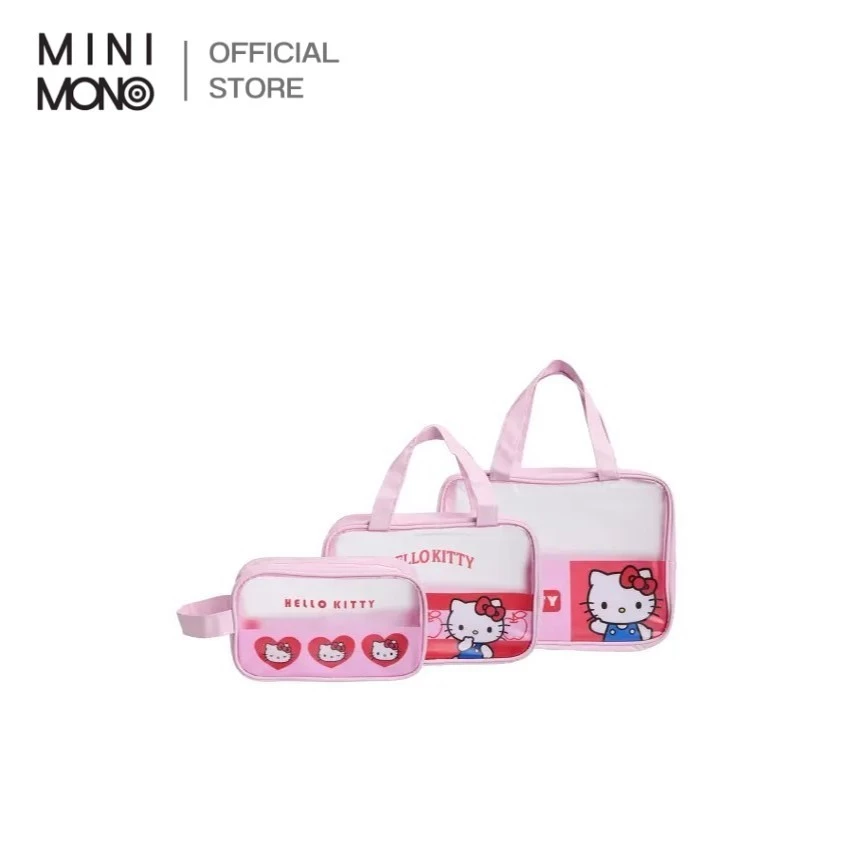 Mini Mono กระเป๋าใส่ของอาบน้ำ ลาย Sanrio Hello Kitty