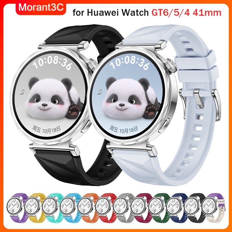 คริสตัลรูปแบบสําหรับ Huawei นาฬิกา GT7/6 41 มม.ซิลิโคนสายรัดข้อมือกีฬาสําหรับนาฬิกา Huawei GT5/4 41 มม./Xiaomi นาฬิกา S4 41 มม.สร้อยข้อมือ