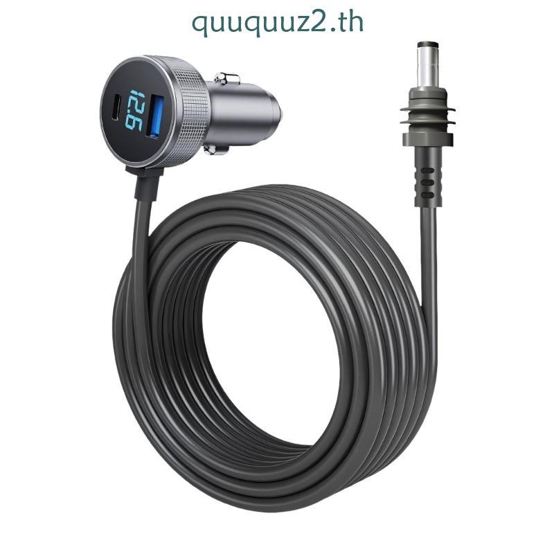Quu Vehicle Car Chargers Power Adapter พร้อมสาย Type C 35W USB A 30W และ 2M