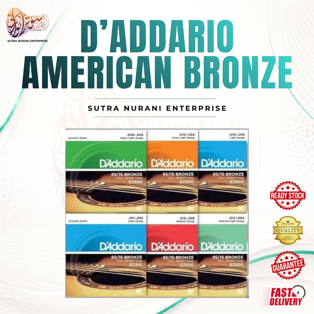 Tali Gitar Akustik Dario Bronze 85/15 – รุ่น EZ890, EZ900, EZ910, EZ920 & EZ930