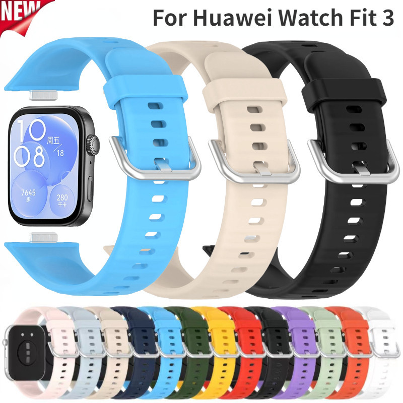Official Soft Silicone Strap For Huawei Watch Fit 4-3 Smartwatch Sports Bracelet Wristband Huawei Wa