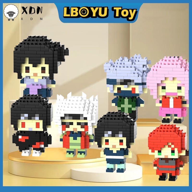 Naruto Anime Building Blocks Kakashi 3D ของเล่นสําหรับเด็กของขวัญเด็ก