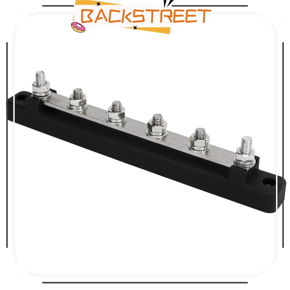 BACKSTREET Power Distribution Block, M6 Screw 6 Terminal Block, Marine Power Distribution DC 12V-48V