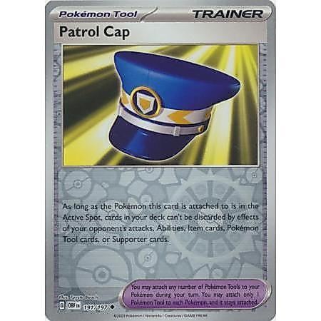 Pokemon Patrol Cap Card - 191/197 - Uncommon Reverse Holo