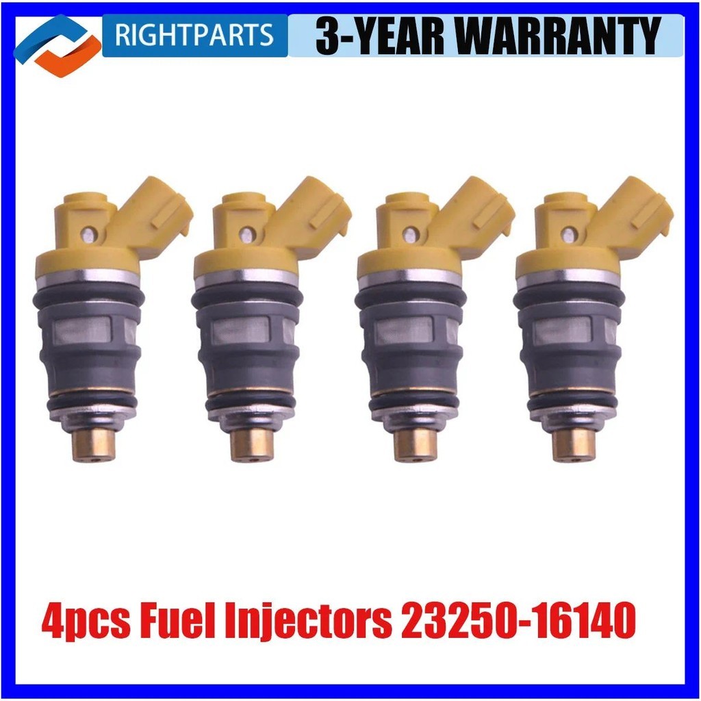 23250-16140 4pcs หัวฉีดน้ํามันเชื้อเพลิงสําหรับ Toyota Corolla LVN AE101 AE111 Carina AT210 23209-19