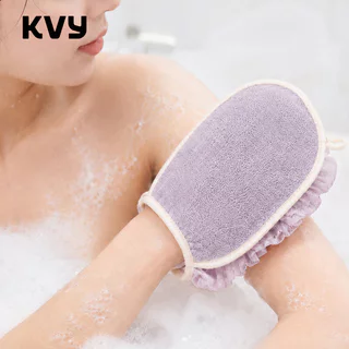 KVY 2in1 Bath Glove เควีวาย ถุงมืออาบน้ำ แบบ 2in1.