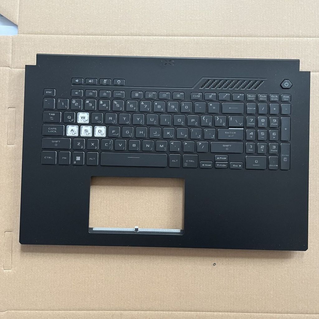 คีย์บอร์ดพร้อมฝาครอบ C ขนาด 17.3 นิ้ว สำหรับ Asus TUF Gaming FA707 FX707 FA707Z F17