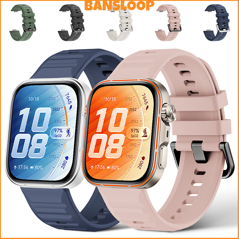 สายรัดกีฬาซิลิโคน for Huawei Watch Fit 5/5Pro/4/4 Pro/3