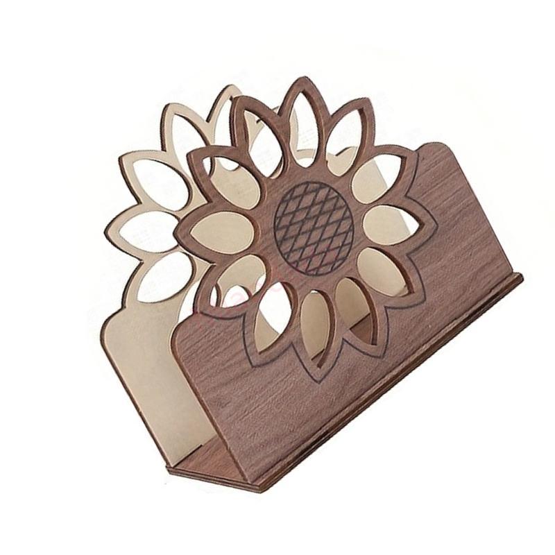 MDD Sunflower Napkin Storage Stand Elegant Paper Towel Storage Dispenser