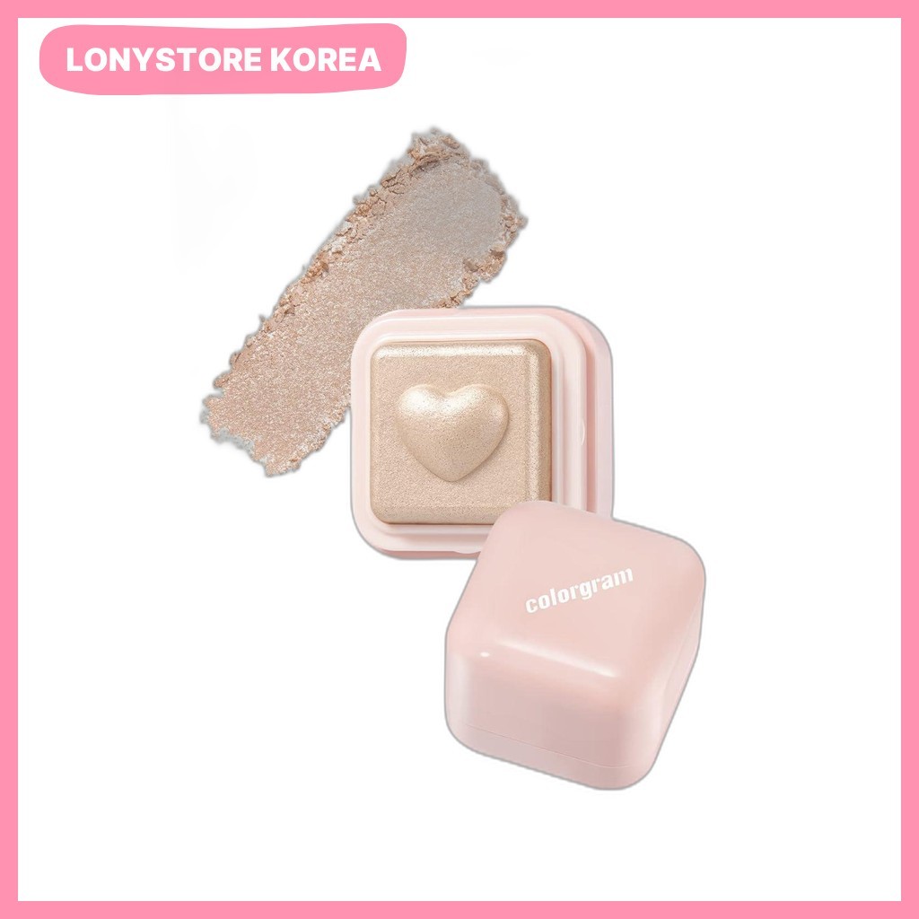 [Colorgram] Milk Bling Heartlighter 01 Peach Heart / Korean Highlighter / Peach Glow / ของแท้ 100% b