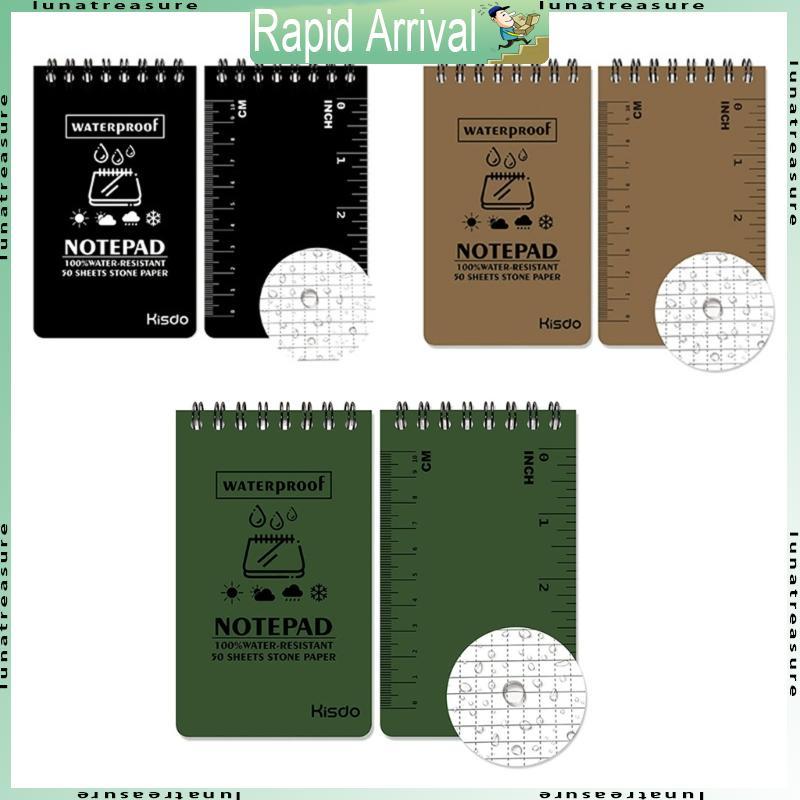 Lun Notepad Rain Pocket Notebook All-Weather Memos Blank Paper Notepad Notebook