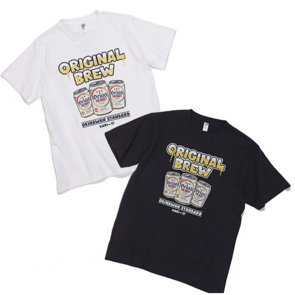 Orion Okinawa Bee Japanese Surfing Style Mens 200GSM Short Sleeves 100% Cotton Unisex Round Neck Ove