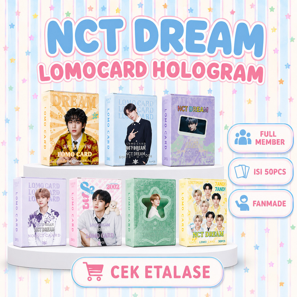 NC7/ HOLOGRAM CREAM LOMOCARD GLITTER KPOP RANDOM | การ์ด LOMO ภาพถ่าย KPOP FANMADE UN0/F!C14L KPOPPE