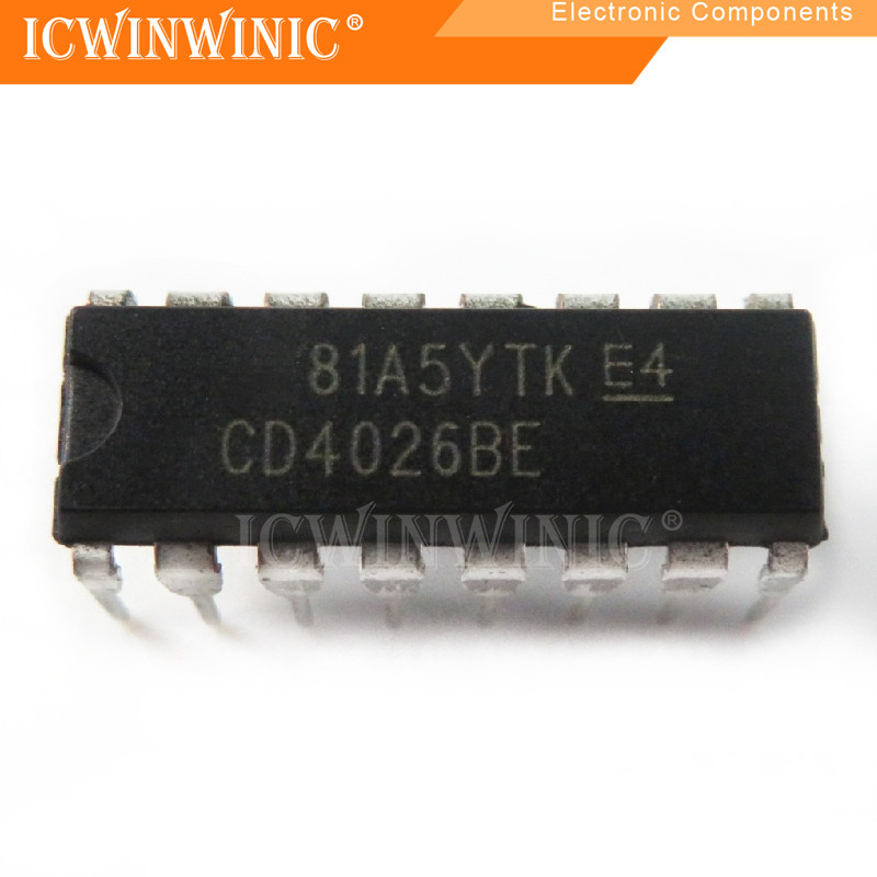 5 ชิ้น CD4026BE CD4026 DIP-16 วงจรรวม IC